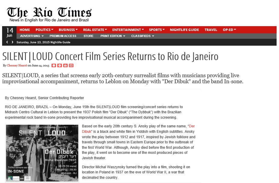 Rio Times, June 14, 2015